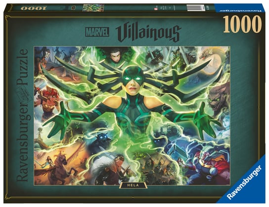 Ravensburger, puzzle, Marvel Villainous, Hela, 1000 el. Ravensburger