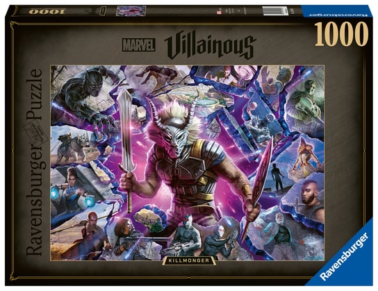 Ravensburger, puzzle, Marvel Villainous, Kilmonger, 1000 el. Ravensburger