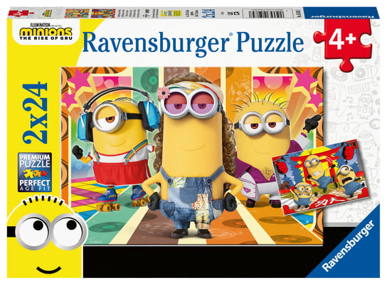 Ravensburger, puzzle, Minionki 2, 2x24 el. Ravensburger