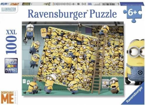 Ravensburger, puzzle, Minionki, XXL, 100 el. Ravensburger