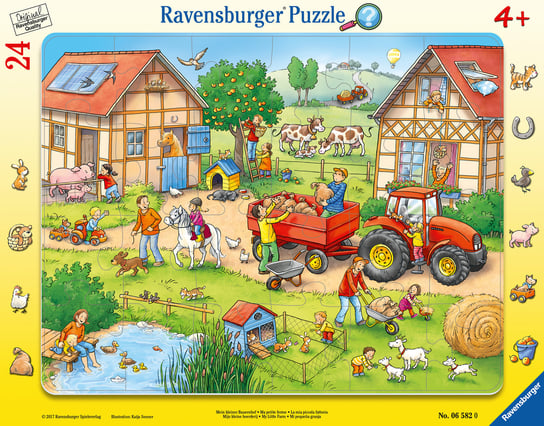 Ravensburger, puzzle, Moja mała farma w ramce, 24 el. Ravensburger