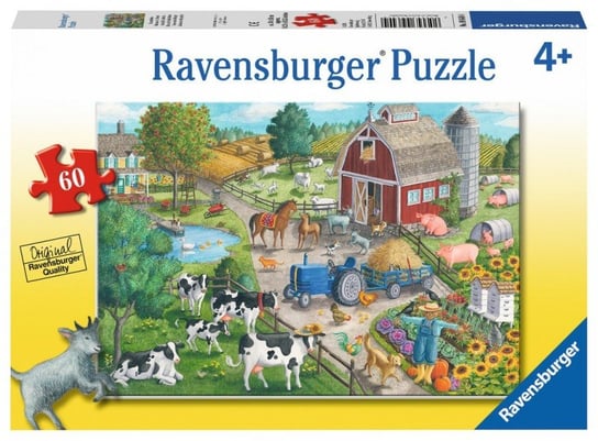 Ravensburger, puzzle, Na farmie, 60 el. Ravensburger