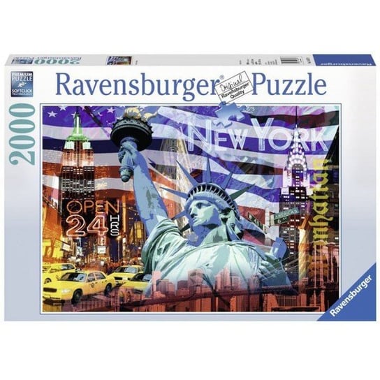 Ravensburger, puzzle, New York Collage, 2000 el. Ravensburger