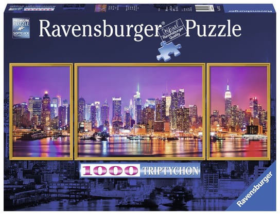 Ravensburger, puzzle, New York tryptyk, 1000 el. Ravensburger
