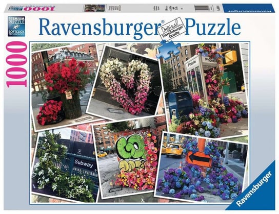 Ravensburger, puzzle, Nowy York, Błysk kwiatów, 1000 el. Ravensburger