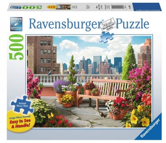 Ravensburger, puzzle, Ogród na dachu, 500 el. Ravensburger