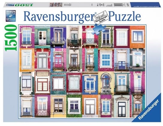 Ravensburger, puzzle, Okna w Porto, 1500 el. Ravensburger