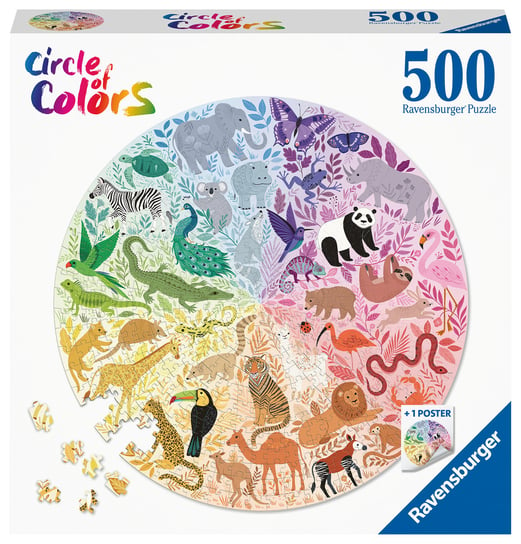 Ravensburger, puzzle, Paleta kolorów, Desery, 500 el. Ravensburger