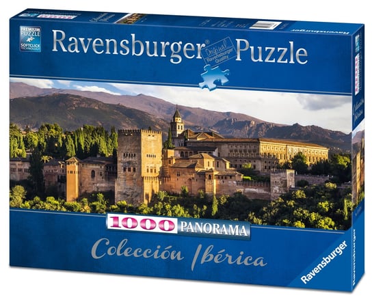 Ravensburger, puzzle, Panorama, Alhambra, Granada, 1000 el. Ravensburger