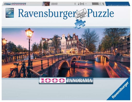 Ravensburger, puzzle, Panorama Amsterdamu, 1000 el. Ravensburger
