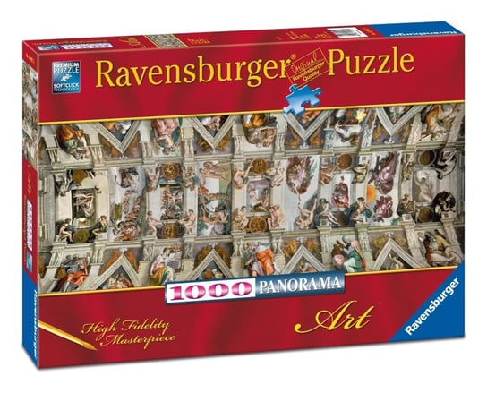 Ravensburger, puzzle, panorama, Kaplica Sykstyńska, 1000 el. Ravensburger