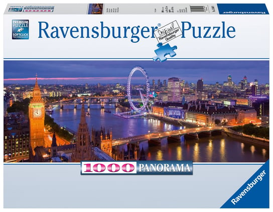 Ravensburger, puzzle, Panorama, Londyn nocą, 1000 el. Ravensburger