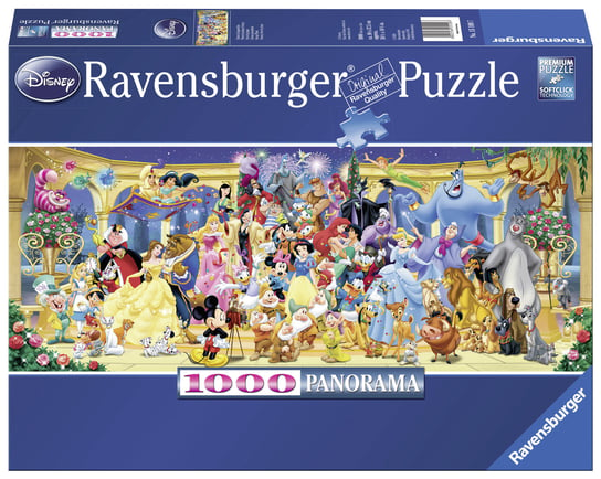 Ravensburger, puzzle, Panorama, Postacie Disney, 1000 el. Ravensburger