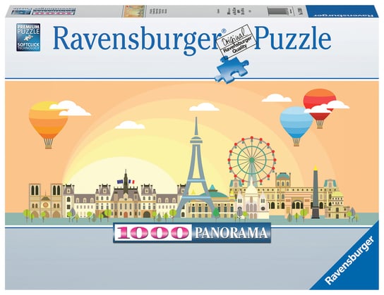 Ravensburger, puzzle, Panoramiczne Paryż, 1000 el. Ravensburger