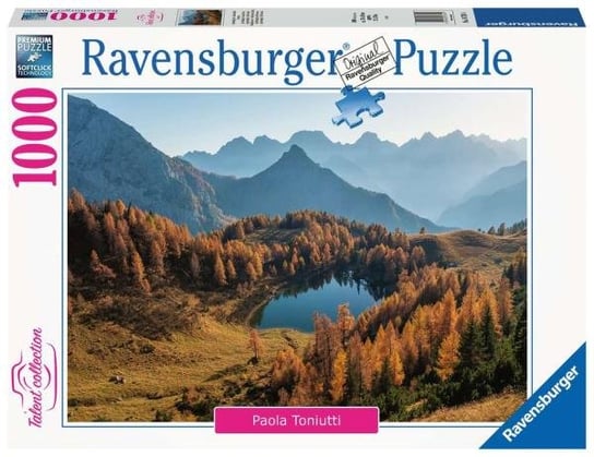 Ravensburger, puzzle, Paola Toniutti. Jezioro Bordgalia Friuli, Wenecja Julijska, Włochy, 1000 el. Ravensburger