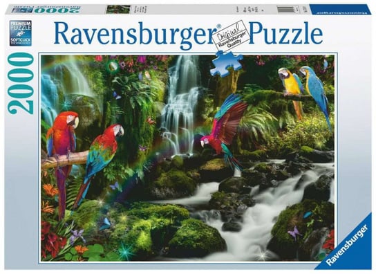 Ravensburger, puzzle, Papugi w dżungli, 2000 el. Ravensburger