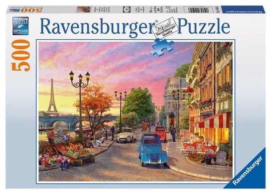Ravensburger, puzzle, Paryż wieczorową porą, 500 el. Ravensburger