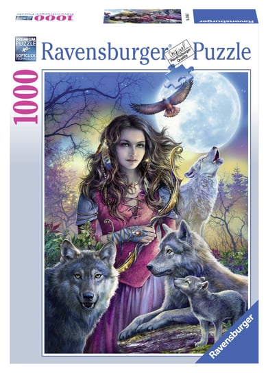 Ravensburger, puzzle, Patronka wilków, 1000 el. Ravensburger