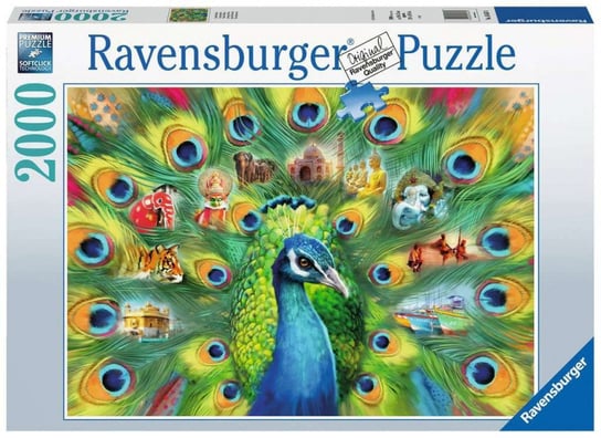 Ravensburger, puzzle, Pawia kraina, 2000 el. Ravensburger