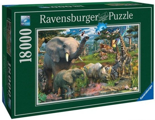 Ravensburger, puzzle, Penfound przy wodopoju, 18000 el. Ravensburger