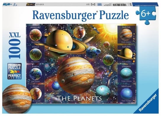 Ravensburger, puzzle, Planety, 100 el. Ravensburger