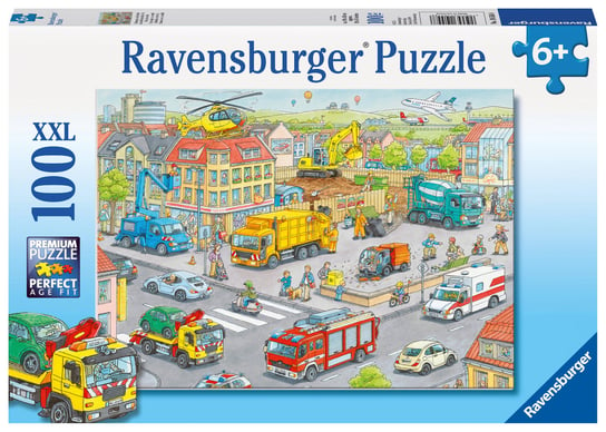 Ravensburger, puzzle, Pociąg w mieście, XXL, 100 el. Ravensburger