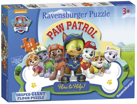 Ravensburger, puzzle podłogowe XXL, Psi Patrol, 24 el. Ravensburger