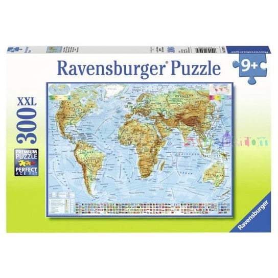 Ravensburger, puzzle, Polityczna mapa świata, XXL, 300 el. Ravensburger