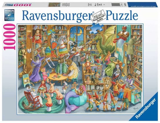 Ravensburger, puzzle, Północ w bibilotece, 1000 el. Ravensburger