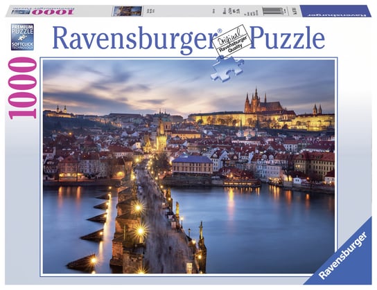 Ravensburger, puzzle, Praga nocą, 1000 el. Ravensburger
