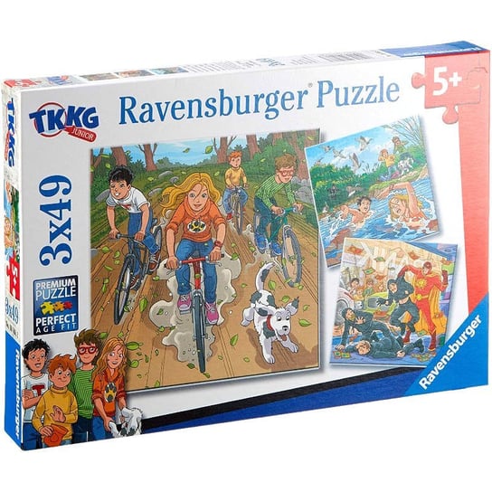 Ravensburger, puzzle, przygody z TKKG, 3x49 el. Ravensburger