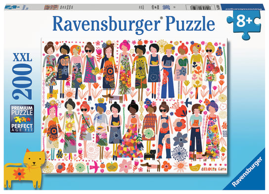 Ravensburger, puzzle, Przyjaciele i kwiaty, 200 el. Ravensburger