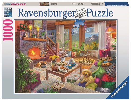 Ravensburger, puzzle, Przytulny pokój, 1000 el. Ravensburger