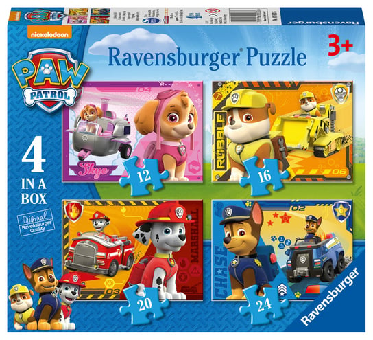 Ravensburger, puzzle, Psi Patrol, 12/16/20/24 el. Ravensburger