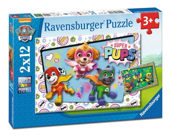 Ravensburger, puzzle, Psi Patrol, 2x12 el. Ravensburger