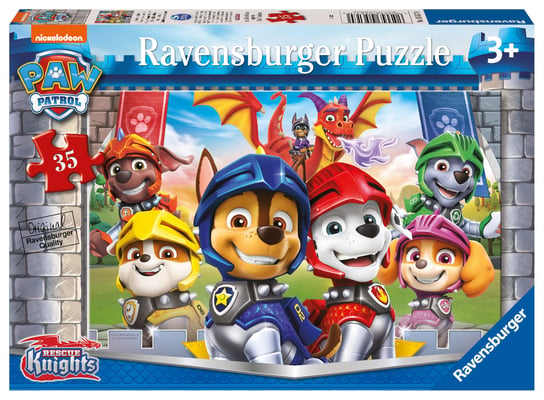 Ravensburger, puzzle, Psi Patrol, Rycerze, 35 el. Ravensburger