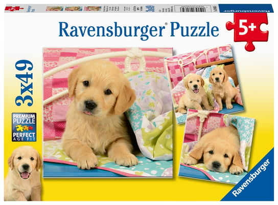 Ravensburger, puzzle, Psiaki, 3x49 el. Ravensburger
