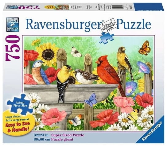 Ravensburger, puzzle, Ptaki w kąpieli, 750 el. Ravensburger