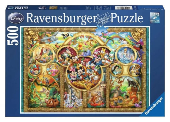 Ravensburger, puzzle, Rodzina Disneya, 500 el. Ravensburger