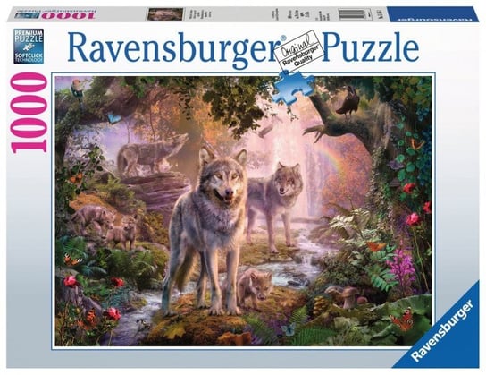 Ravensburger, puzzle, Rodzina wilków latem, 1000 el. Ravensburger