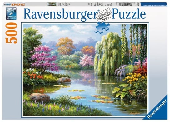 Ravensburger, puzzle, Romantyczny staw, 500 el. Ravensburger