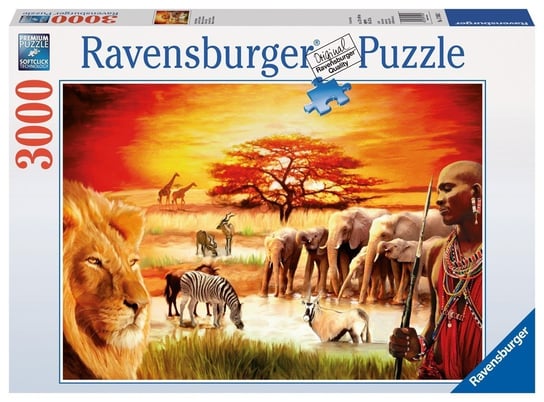Ravensburger, puzzle, Sawanna Masajów, 3000 el. Ravensburger