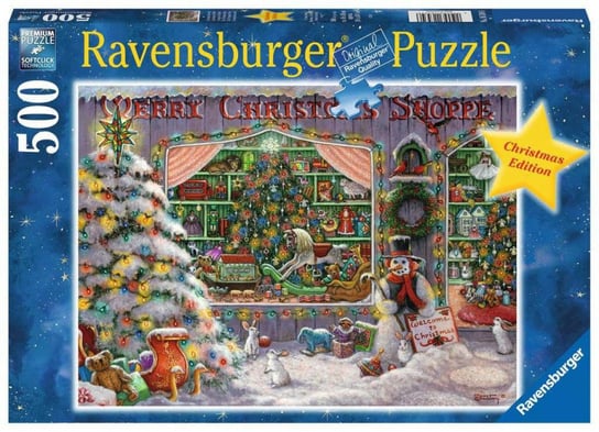 Ravensburger, puzzle, Sklep Świąteczny, 500 el. Ravensburger