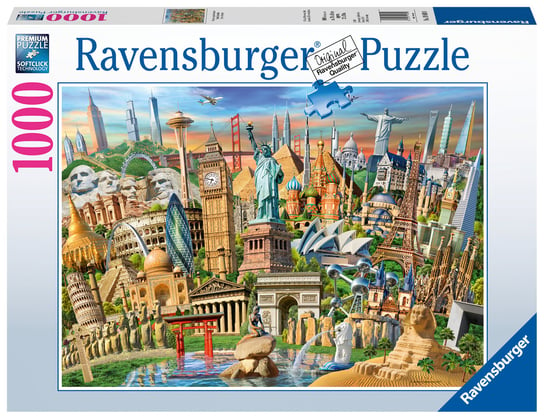 Ravensburger, puzzle, Słynne budowle, 1000 el. Ravensburger
