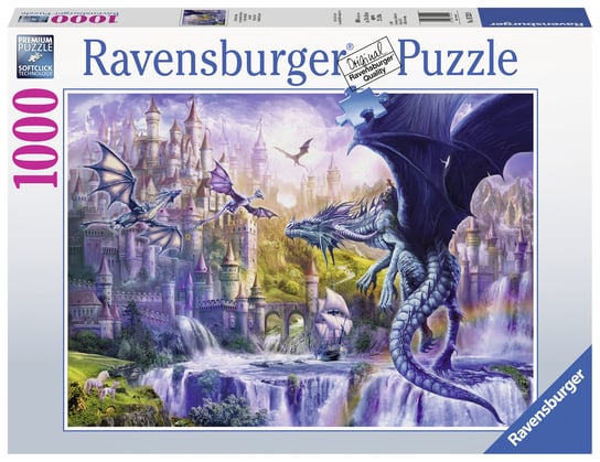 Ravensburger, puzzle, Smoczy Zamek, 1000 el. Ravensburger