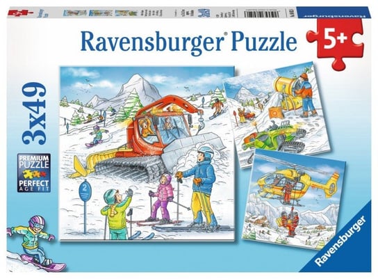 Ravensburger, puzzle, Śnieżna przygoda, 3x49 el. Ravensburger