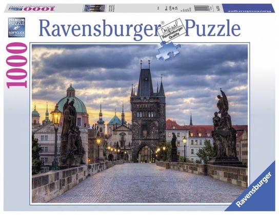 Ravensburger, puzzle, Spacer po moście Karola, 1000 el. Ravensburger