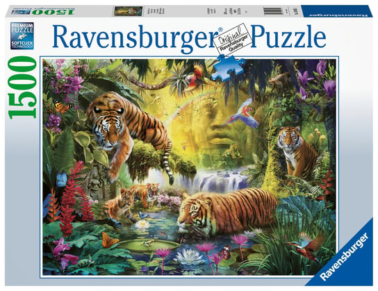 Ravensburger, puzzle, Spokojne Tygrysy, 1500 el. Ravensburger