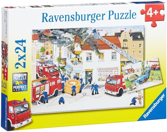 Ravensburger, puzzle, Straż pożarna, 2x24 el. Ravensburger