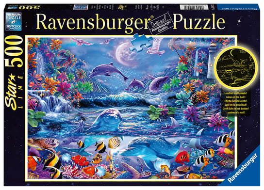 Ravensburger, puzzle, Świecące w ciemności, Magiczny świat, 500 el. Ravensburger